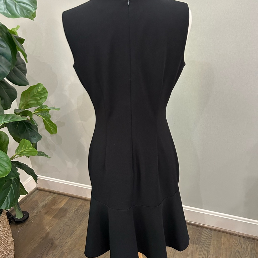 Calvin Klein Black Sleeveless V-Neck Midi Dress - Picture 5 of 8